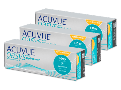 Acuvue Oasys 1-Day with HydraLuxe for Astigmatism (90 leč) - Torične kontaktne leče