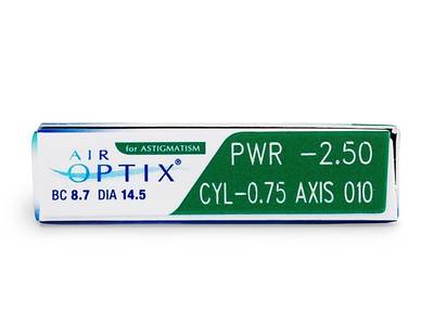 Air Optix for Astigmatism (3 leče) - Predogled lastnosti