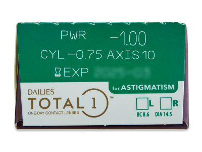 Dailies TOTAL1 for Astigmatism (90 lec) - Predogled lastnosti