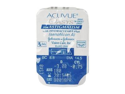 Acuvue Oasys for Astigmatism (6 leč) - Predogled blister embalaže