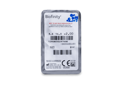 Biofinity (6 leč) - Predogled blister embalaže