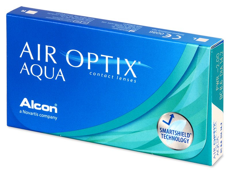 Air Optix Aqua (6 leč) - Mesečne kontaktne leče