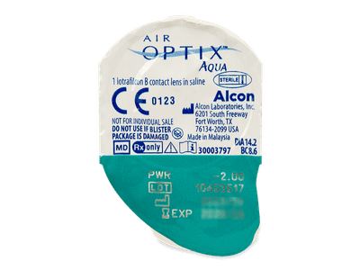 Air Optix Aqua (6 leč) - Predogled blister embalaže