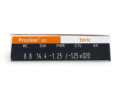 Proclear Toric (6 leč) - Predogled lastnosti